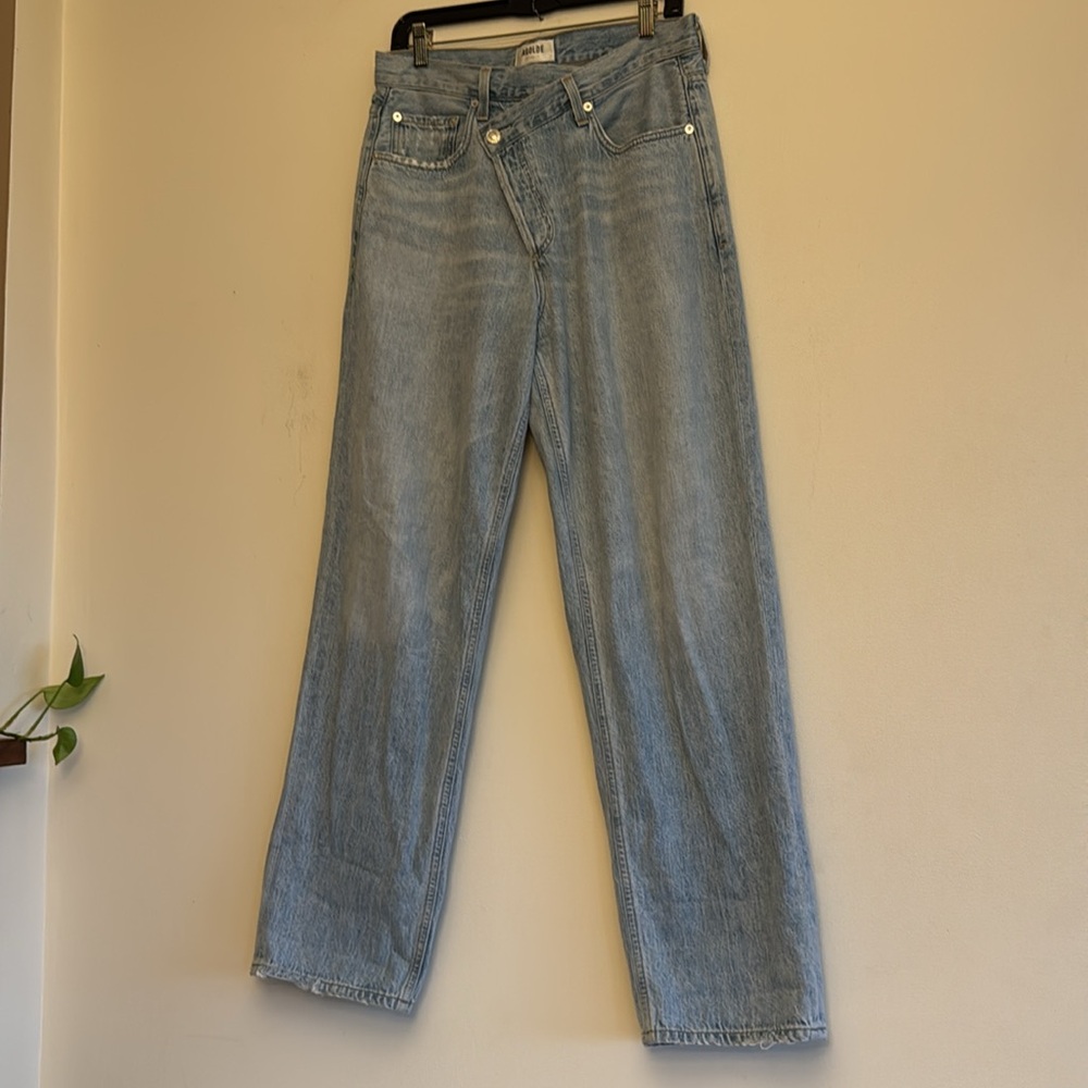 Agolde oversized arc criss cross over jeans - Picture 7 of 9